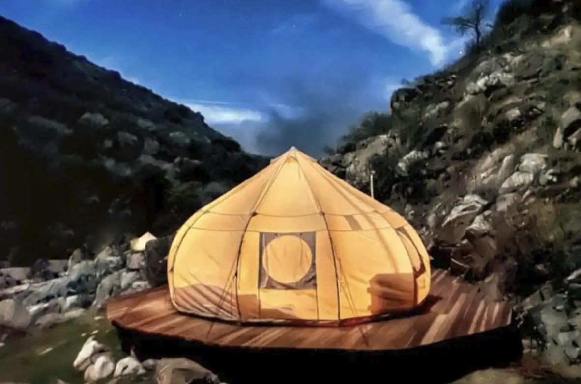 Paradise Ranch Inn - Ecstatic Tent Three Rivers Exteriér fotografie
